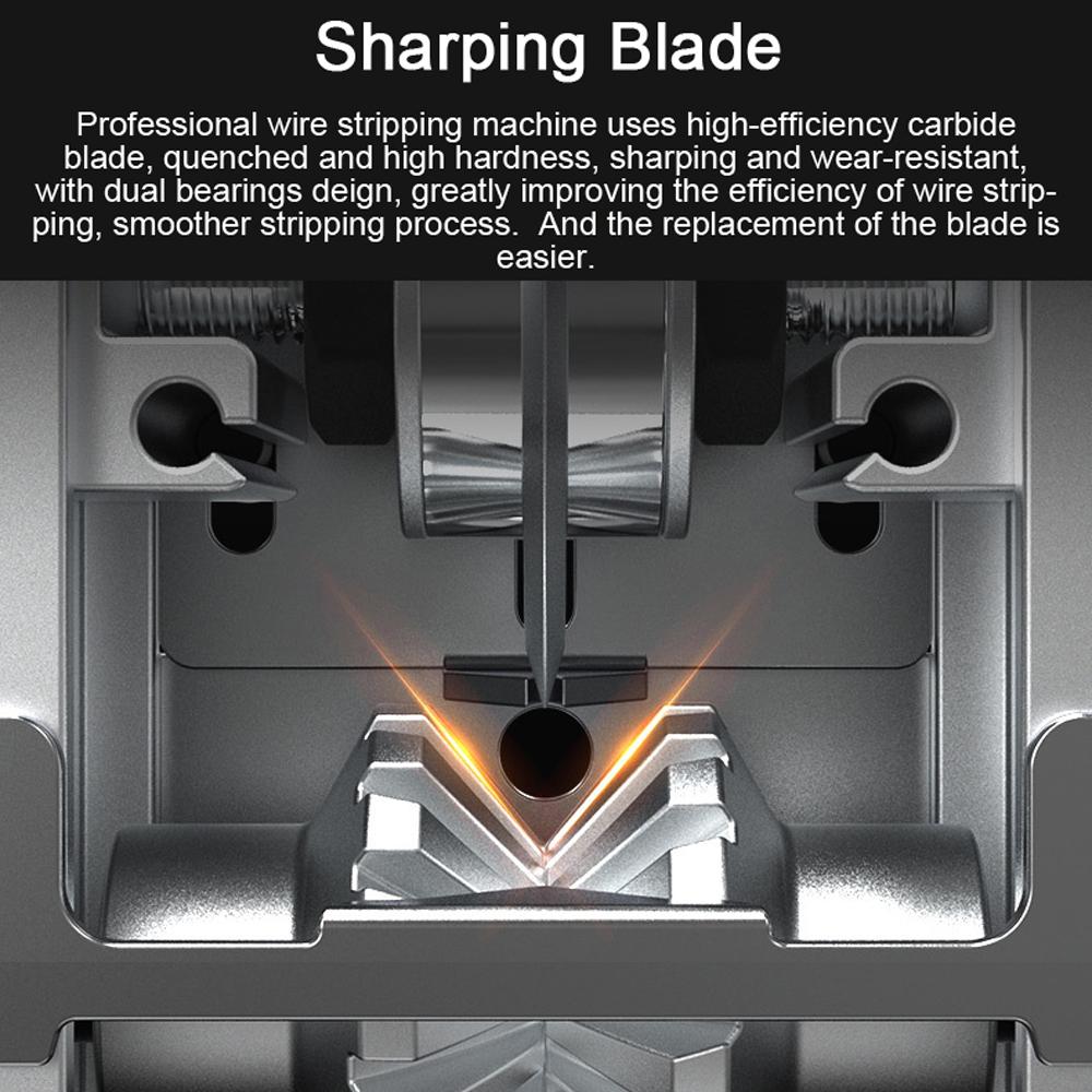 Portable Household Wire Stripper Manual Wire Stripping Tool 1 25mm Cable Electric Peeling Machine with Hand Crank