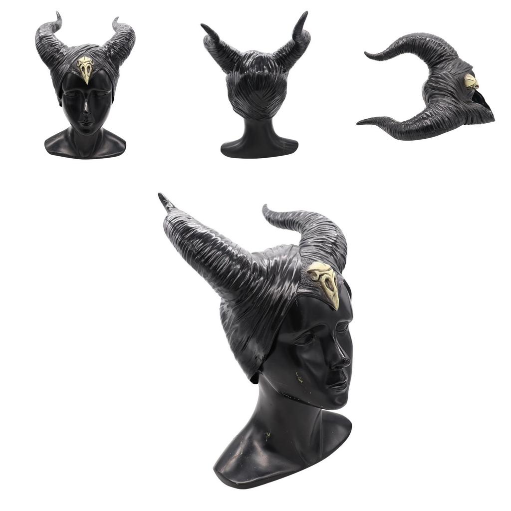 Unique Maleficent 2 Horns Mask Designed For Adults With Breathable And See-through Features