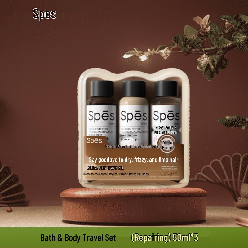 Spes Hair, Body & Shower Travel Repair Set