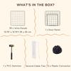 DIY Pet Playpen Metal Wire Fence Indoor Outdoor Rabbit Small Animals Cage 36 Panel Enclosure Black