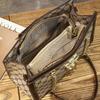 Womens Medium PU Crossbody Tote Bag With Zipper Vintage Style Shoulder Daily Use