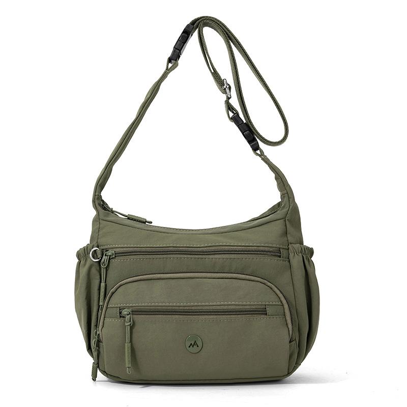 Multi-vakken Nylon Tas Pendelaar Multifunctioneel Schouder Crossbody Draagbaar Kleine Vierkante Tas