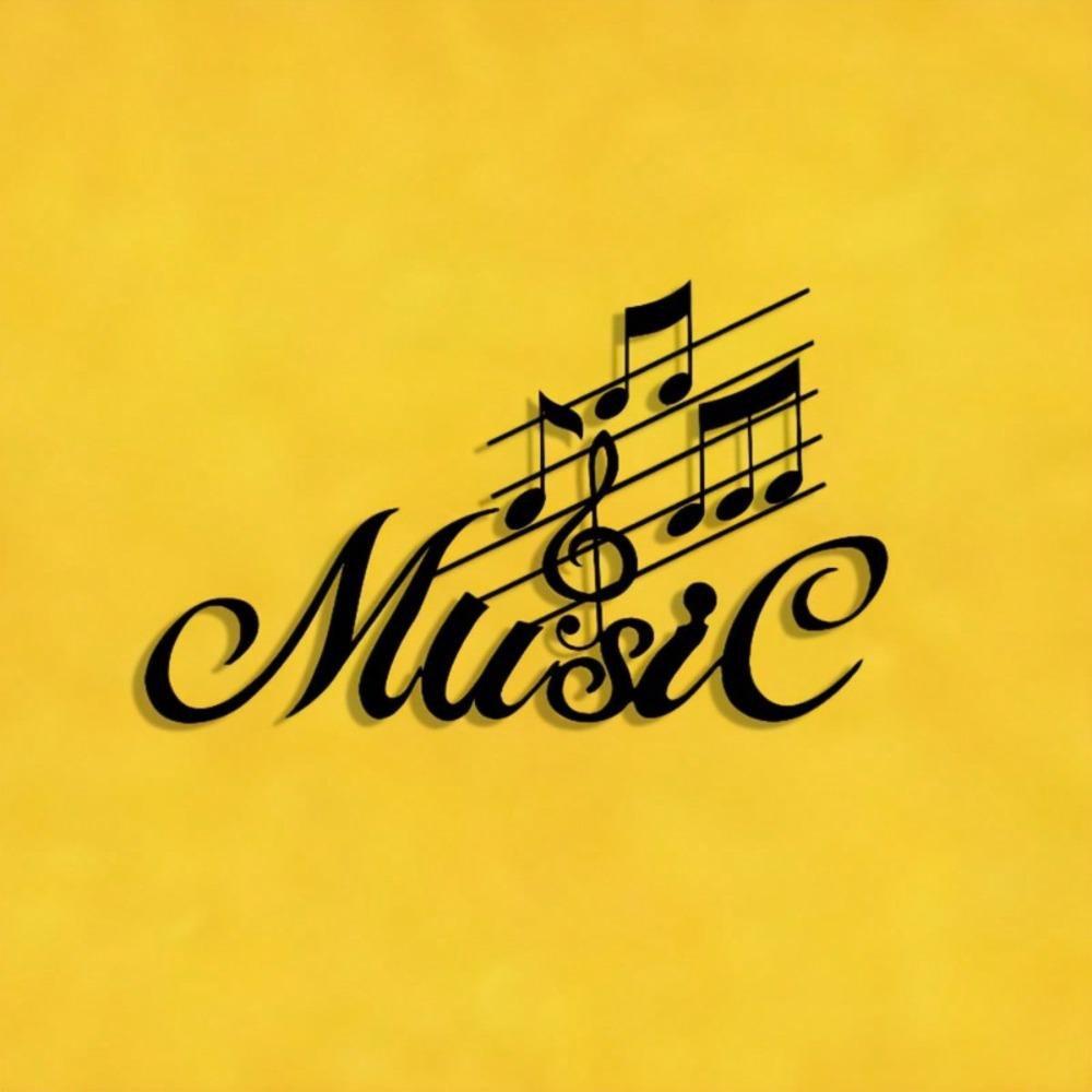 Metal Music Note Plaque Elegant Wall Art Sign Gift for Home Decor