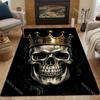 Creative Skeleton King Pattern Carpet for Living Room Bedroom Bedside Floor Mat Cloakroom Kids Activity Area Rugs Large Size