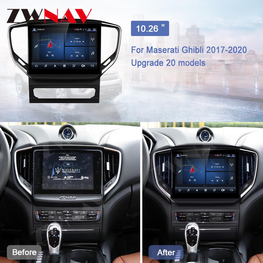 

Maserati Ghibli 2017-2020: 10,26-дюймовая навигационная система с вертикальным экраном (4+64 ГБ) 4G+64G