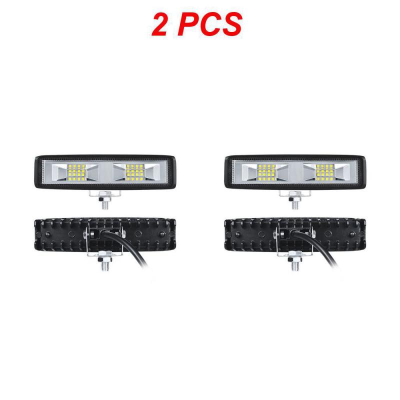 2/1Pcs Inspection Light Practical Universal 16 Bead One-line Single Row Car Supplies Auxiliary Light Portable 48w Work Light
