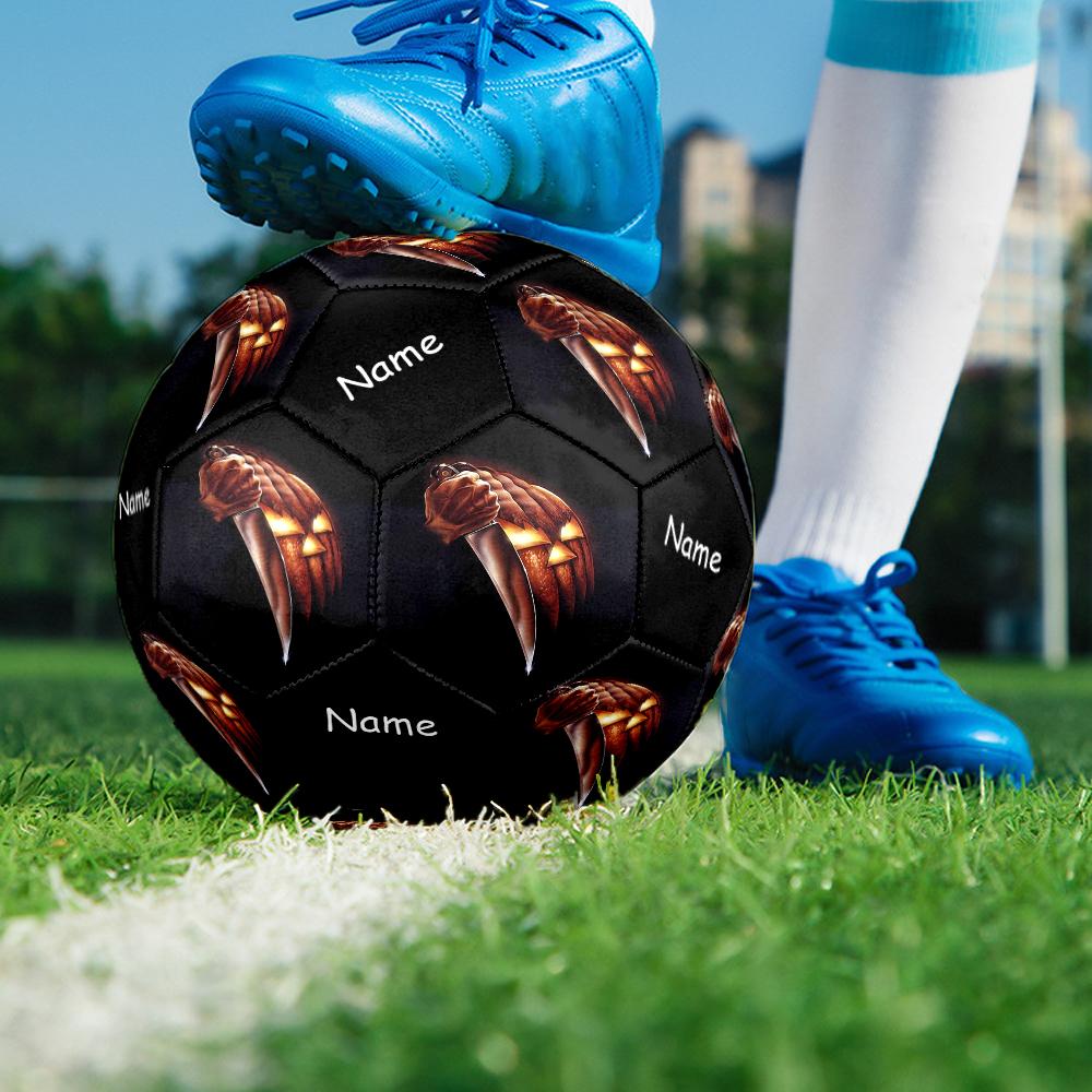 Custom Name Halloween horror Theme Size 5 Soccer Ball, Suitable for Both Indoor and Outdoor Matches, a Gift Suitable for Everyone.