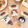 1/5 Pcs Cute Plush Pendant Ice Cream Animal Pendant Backpack Keychain Versatile Pendant