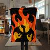 Charmander pattern Flannel Blanket, High quality Comfortable for All Seasons, Home Decor, Warmth and Comfort, Perfect for Gifts.