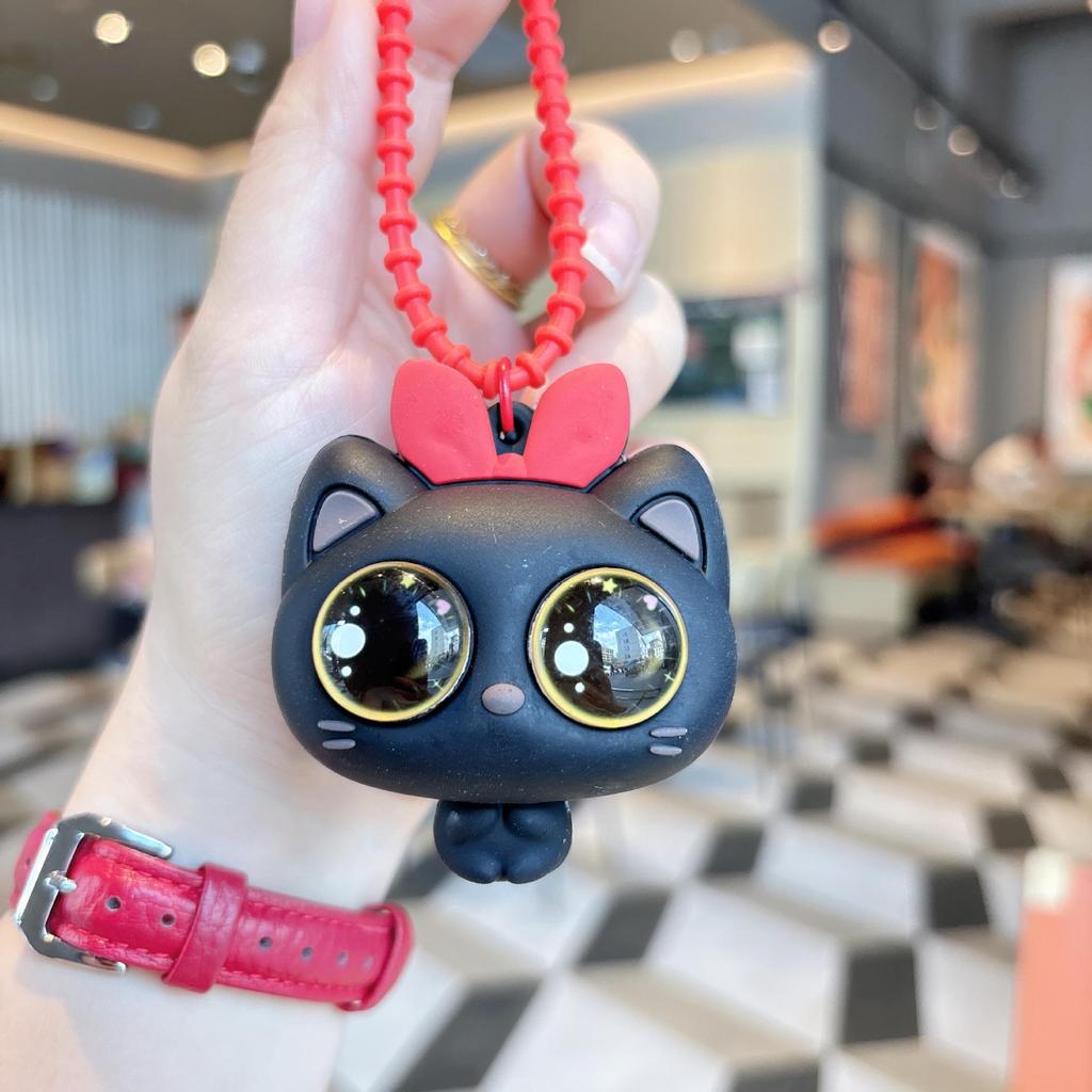 Cute Decompression Cat Keychain Toy - Funny Squeeze Doll Bag Pendant
