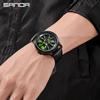 Sanda Men's Racing Concept Quartz Watch with 3D Hollow Dial and Rotating Waterproof Design