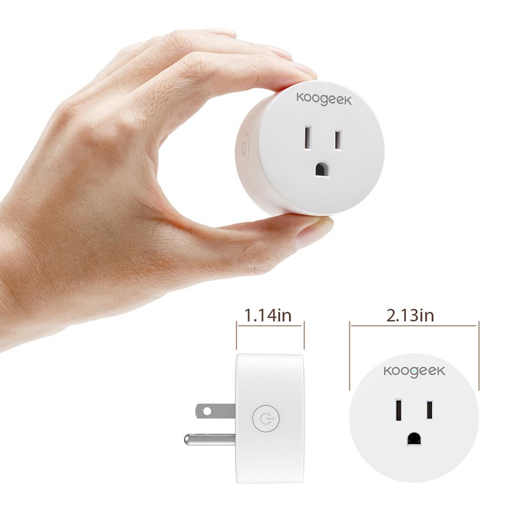 Koogeek Smart WiFi Socket US Plug Koogeek Life APP Remote Control from Anywhere Timing Function Voice Control Compatible with     Celsius  Home AC