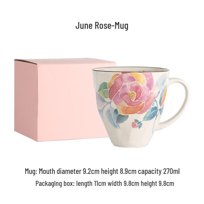 Handun & Blue Floral Ceramic Mug