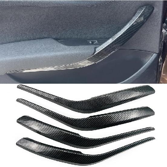Car Door Handle For BMW X2 F39 X1 E84 F48 2010- Interior Door Handles Replace Cover Car Door Pull Accessories (Carbon Fiber Color)