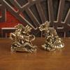 1 Stück Messing Pferdefigur 2026 Jahr des Pferdes Feng Shui Schreibtischdekoration Kind reitet Home Office Miniatur Geschenk