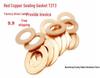Copper Sealing Gasket, 21-100mm ID, High-Temp Resistant Flat Washer for Marine Instruments, DIN7603