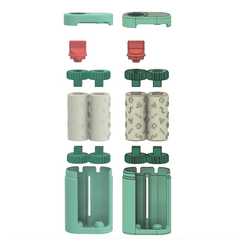 Business Card Embosser 3D Printing Roller Embossing Tool Portable 3D Textured Embossed Stamp For Gift Tags Diy Scrapbooking