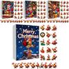 Christmas Chicken Lantern Calendar With 24 Acrylic Pieces For Holiday Gift And Decoration