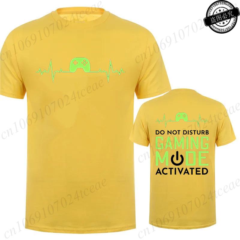 T-Shirt for Men Women Clothing Gaming Mode Printed Graphic Tees Funny Gamer Clothes Short Sleeve O Neck T-Shirts Shirt Tops