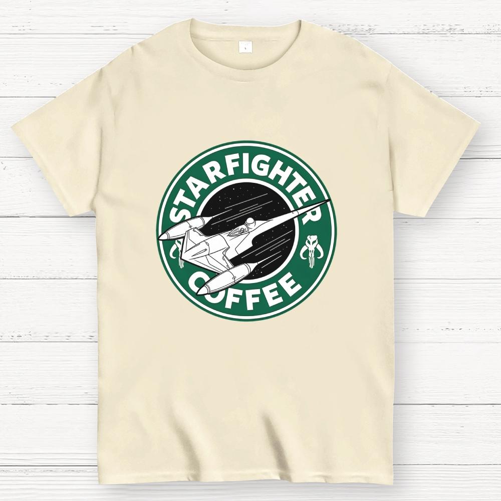 Starfighter Coffee Cotton Casual Cool Loose T-Shirt