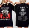2 Sided Creed Tour 2025 Shirt, Creed Summer of 99 Tour Shirt
