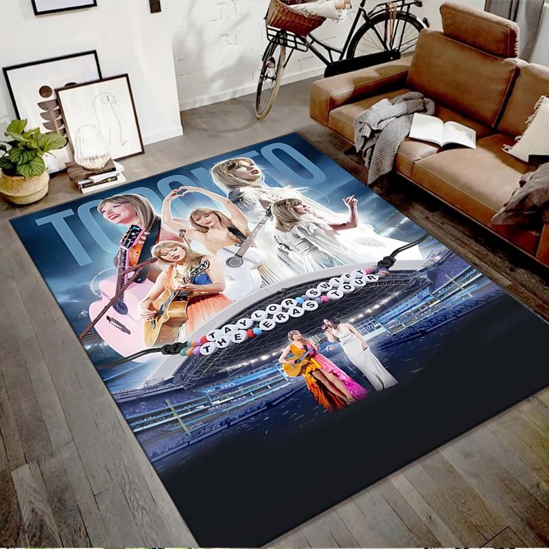 1pc Taylor Swift2 Design Printed Area Rug Carpet for Bedroom Living Room Home Decor Rugs Mat Non Slip Mat Rug for Bedside