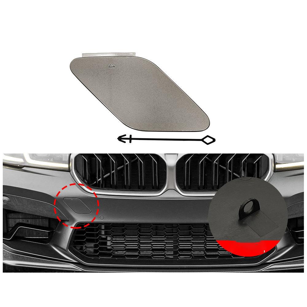 

Для BMW M5 Заглушка буксирувального гака переднього бампера F90 Заглушка буксирувального гака переднього бампера 51118746626 - срібний