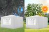 Garden pavilion, commercial tent, party gazebo, 4 side walls, windows, xxl