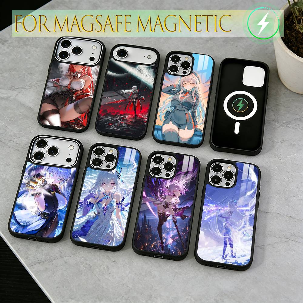Anime goddess Phone Case For iPhone17,16,15,14,13,12,11 Plus,Pro Magnetic with Magsafe Wireless Charging