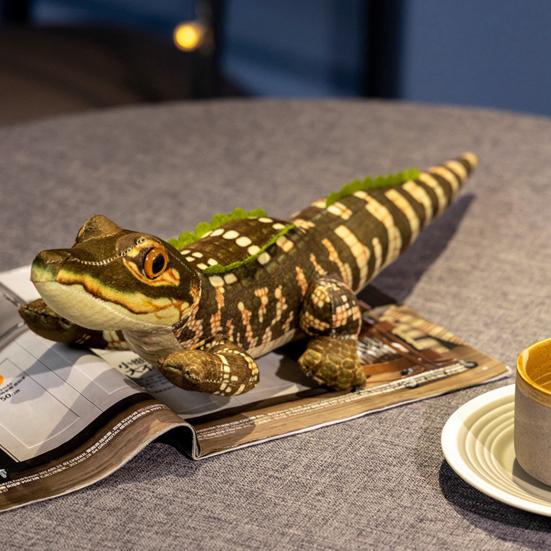 50/70CM Plush Toy Realistic Crocodile Stuffed Animal Soft Plushies Dolls Collection Huggable Throw Pillow Cushion Gift for Kids Children Boys Girls