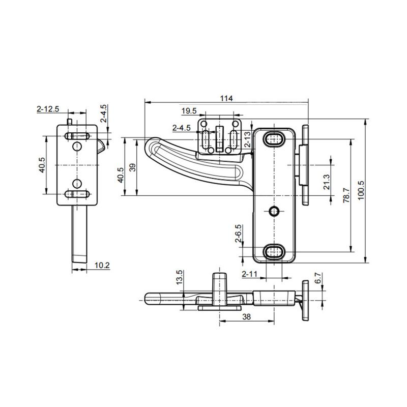 Left RV Screen Door Latch Camper Screen Door Latch Trailer Screen Door Latch Smooth and Delicate Comfortable Touch Feeling