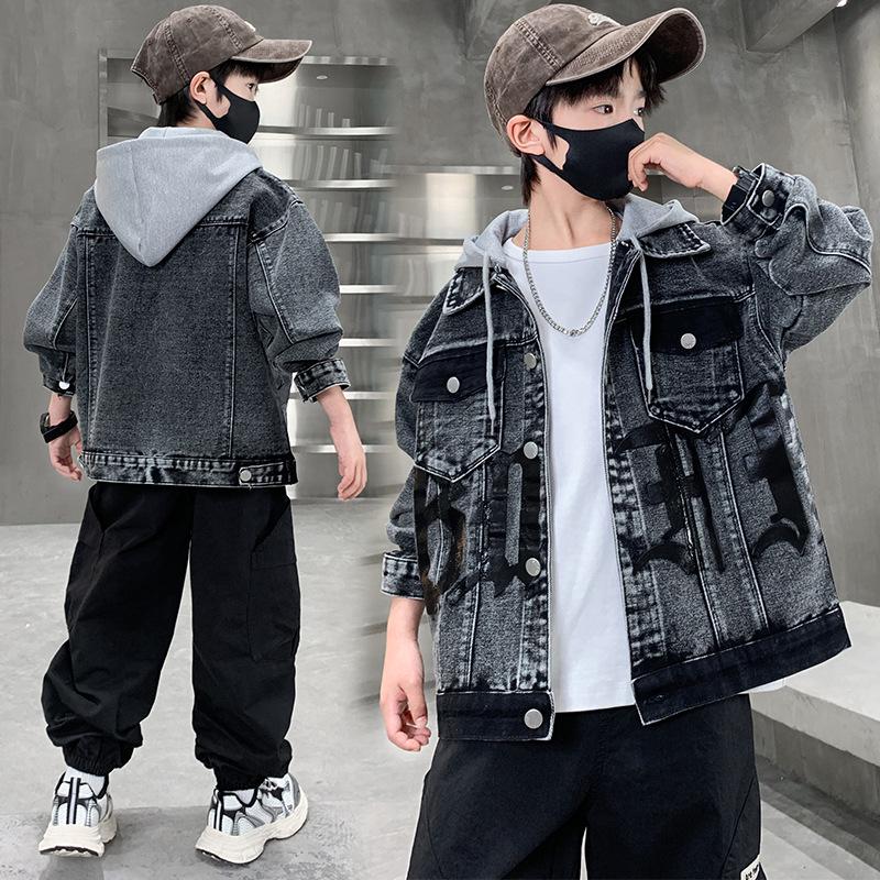 Boys' Trendy Denim Jacket - Spring/Autumn Fashion Top for Kids