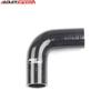 4Ply 1" 25mm ID 90 Degree Silicone Turbo Intake Hose Coupler Pipe Black