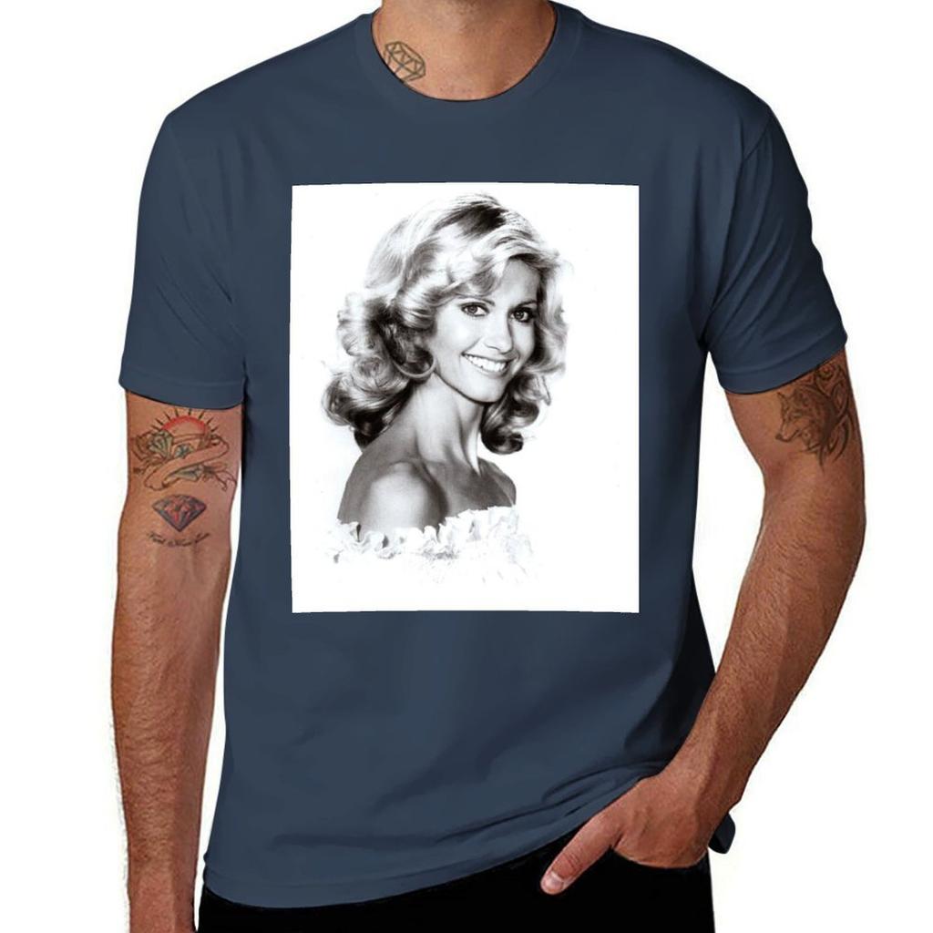 Olivia Newton John 1220822 T-Shirt Baumwoll-T-Shirt Pack T-Shirt Für Unisex-T-Shirt