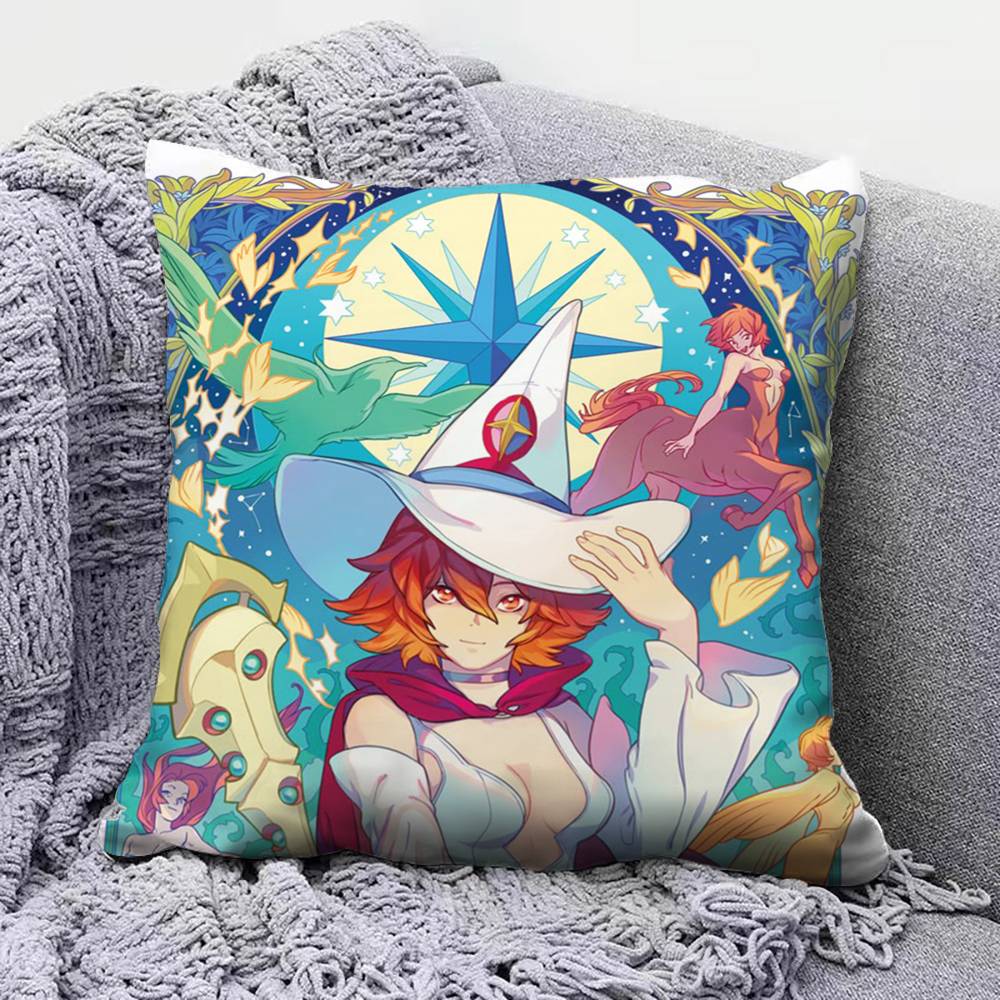 Akko Lotte Sucy Little Witch Academia Anime  Home Sofa Cushion Covers and Aecorative Custom Pillow Covers