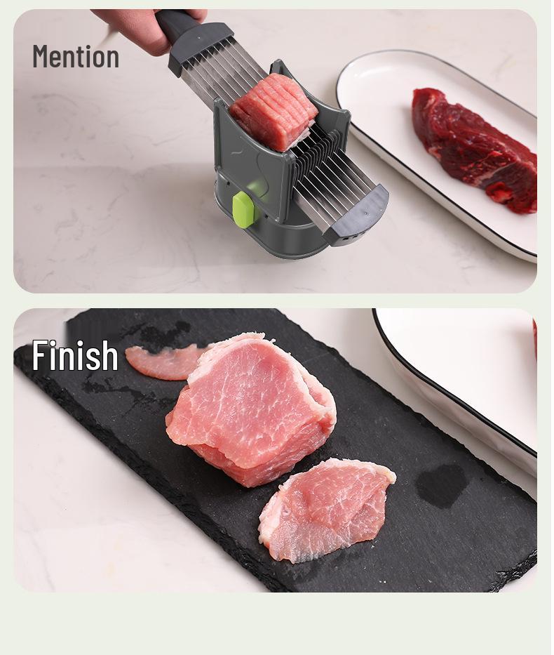 Effortless Meat Slicer for Fresh Beef - Easy To Clean, Perfect for Home Kitchens