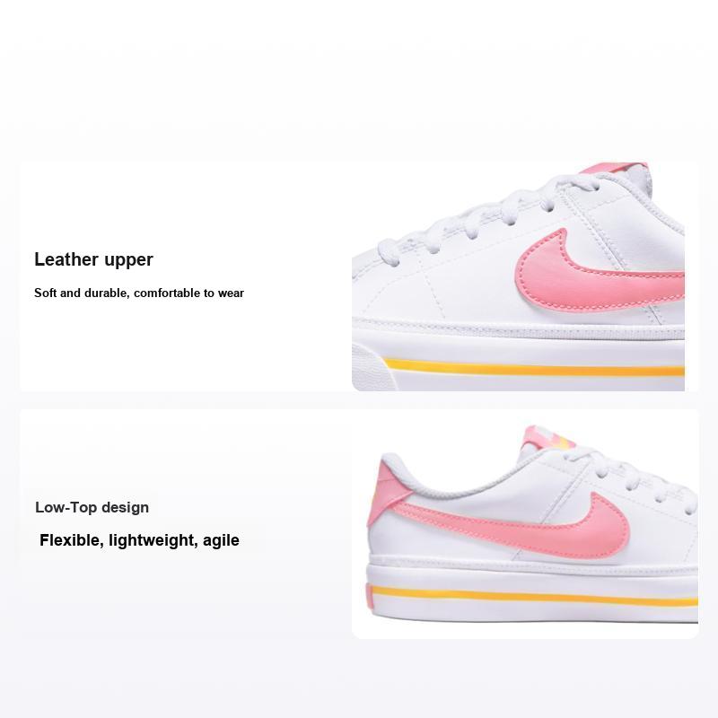 Детские кроссовки Nike Court Legacy GS White Coral Chalk Laser-Orange DA5380-118 38