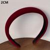 3CM Autumn Winter Soft Velvet Cloth Sponge Padded Hairband for Women Girls Casual Shopping Face WashingDress Up Hair Accessories