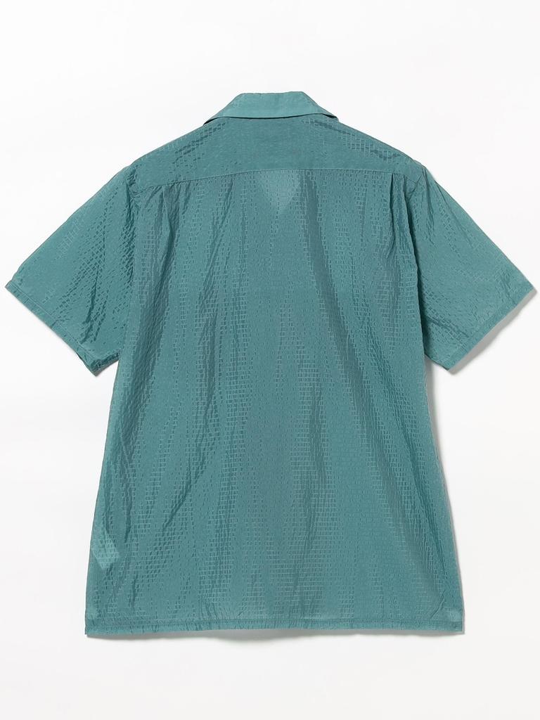 Beams Plus Men's Open Collar Bumpy Nylon S/S Shirt, Size S