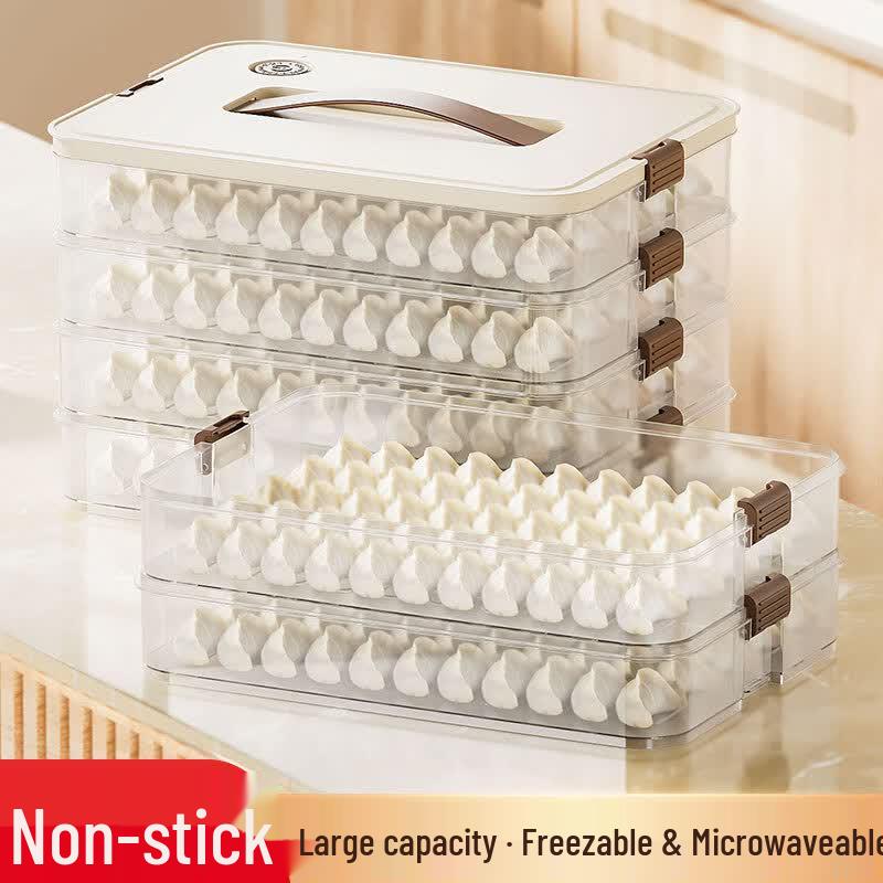 Food-Grade Dumpling & Wonton Freezer Container