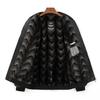 New Alligator Print Autumn Winter Men's Leather Coat Slim Fit Casual Baseball Collar Ice Crack Youth Leather Jacket Men