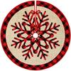 Christmas Carpet In Red With A Snowflake Motif