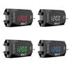 3 In 1 LED Motorcycle Electronic Clock Digital Display Voltmeter Watch IP67 Waterproof Dustproof Colorful Electronic Thermometer