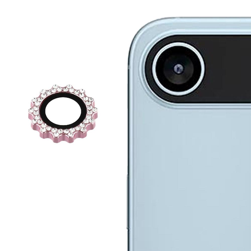 

1Set For iPhone Air Camera Lens Protector Gear Shape Tempered Glass Lens Film Rhinestone Decor A