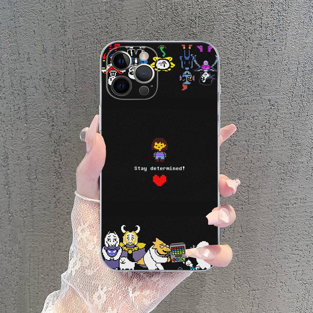 U-Undertale Game For IPhone 17 16 15 14 13 12 11 Pro Max Plus Mini Funda For Transparent Cover