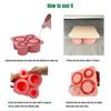 Ice Cube Tray Mold for Tumbler St Cup Silicone Cylinder Ice Cube Maker Mold with Lid For 20oz 30oz 40oz