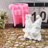 Valentines Day Gnome Candle Mold Flexible Silicone Mold for Handmade Projects Aromatherapys Plaster Making Mold