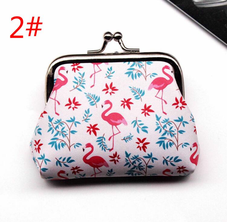 

Мультяшный узор Фламинго Кошелек для монет Сумка для карт Сумка для гарнитуры Кошелек женский милый 2