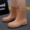 Women Waterproof Rain Boots New Non-Slip Soft Sole Outdoor Hiking Car Wash Kitchen Fashion Shoes