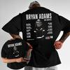 2025 Vară Bryan Adams Roll with The Punches Tricou Bărbați cu Mânecă Scurtă Bumbac Gât Rotund Tricou Casual Street Wear